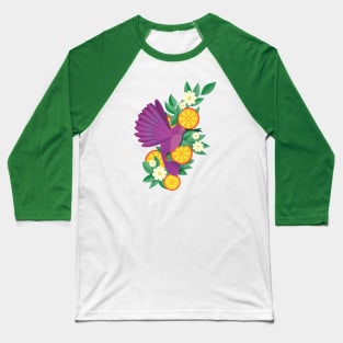 Tropical Hummingbird Baseball T-Shirt